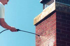 Carbon monoxide safety inspection on gas chimney in Amityville, New York