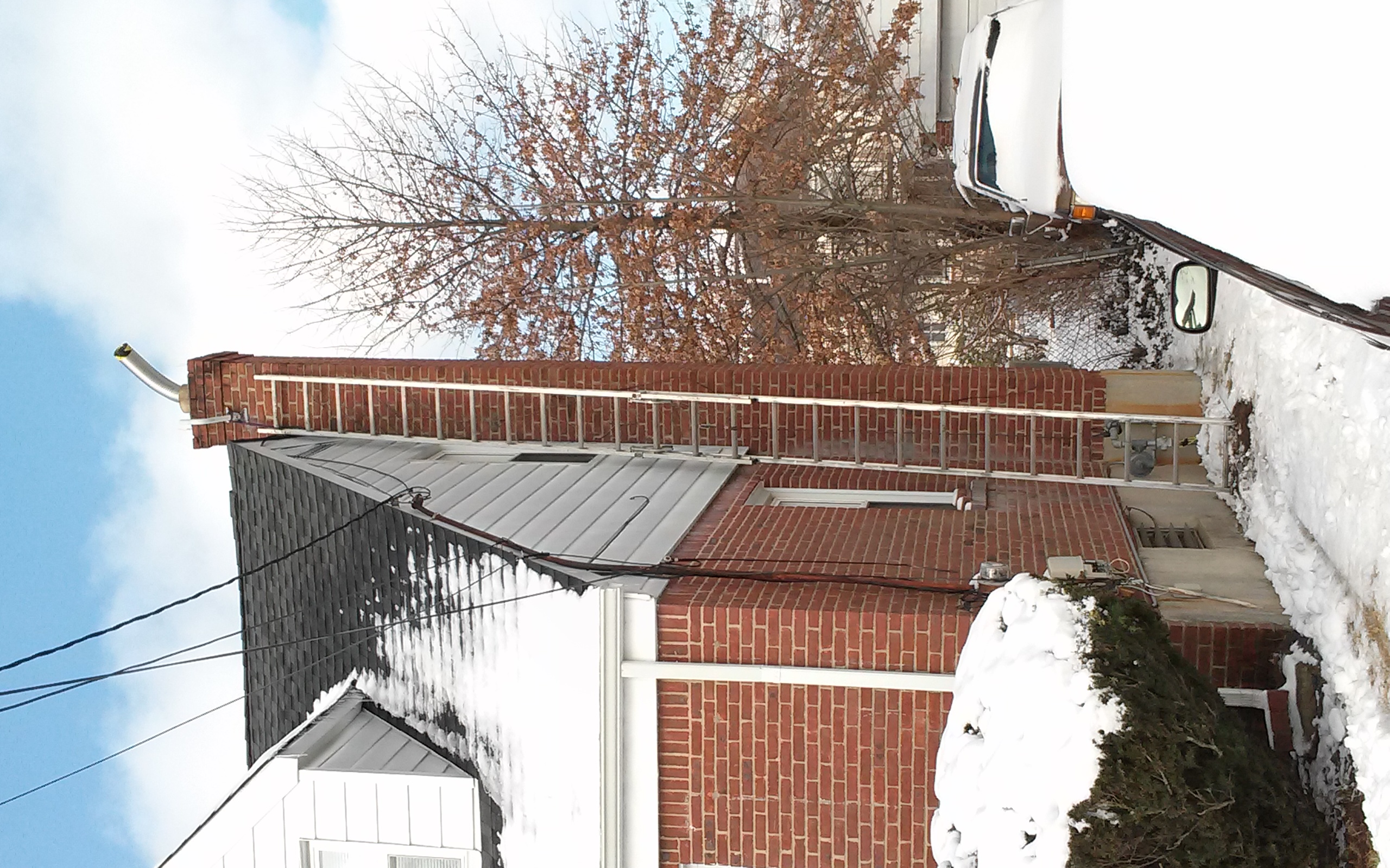 Stainless steel chimney liner installation in Amityville, NY